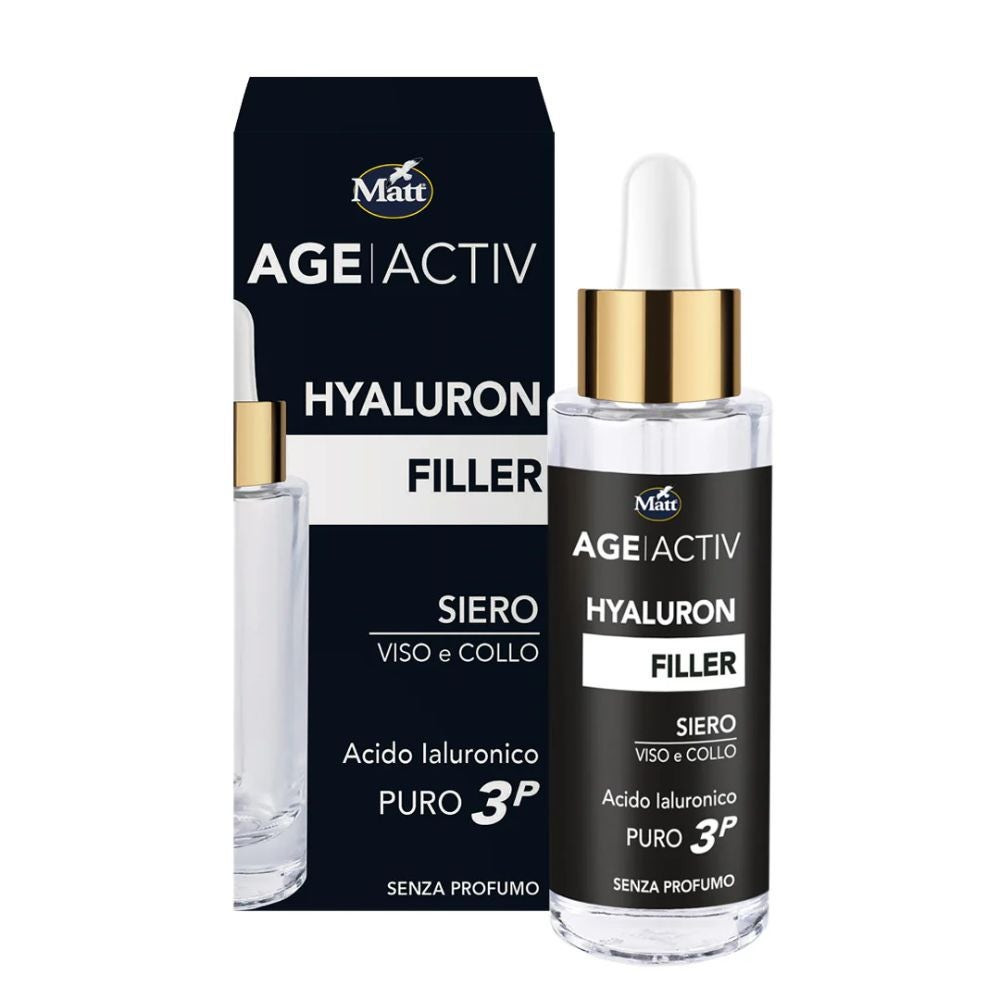 Matt Age Activ - Hyaluron Filler Siero Viso e Collo, 30ml