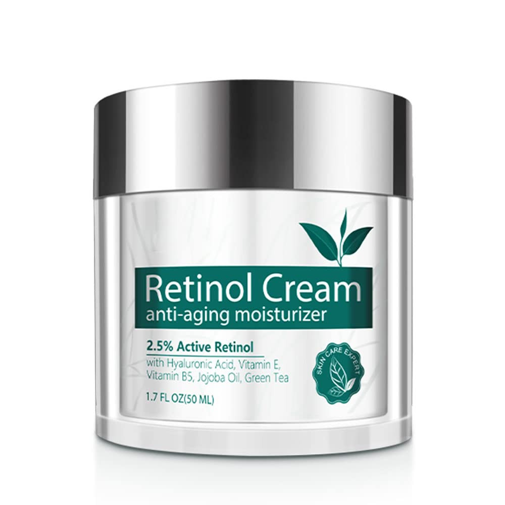 Retinol Moisturizer Cream, Anti Ageing Face Cream, Anti Wrinkle Night and (E6J)
