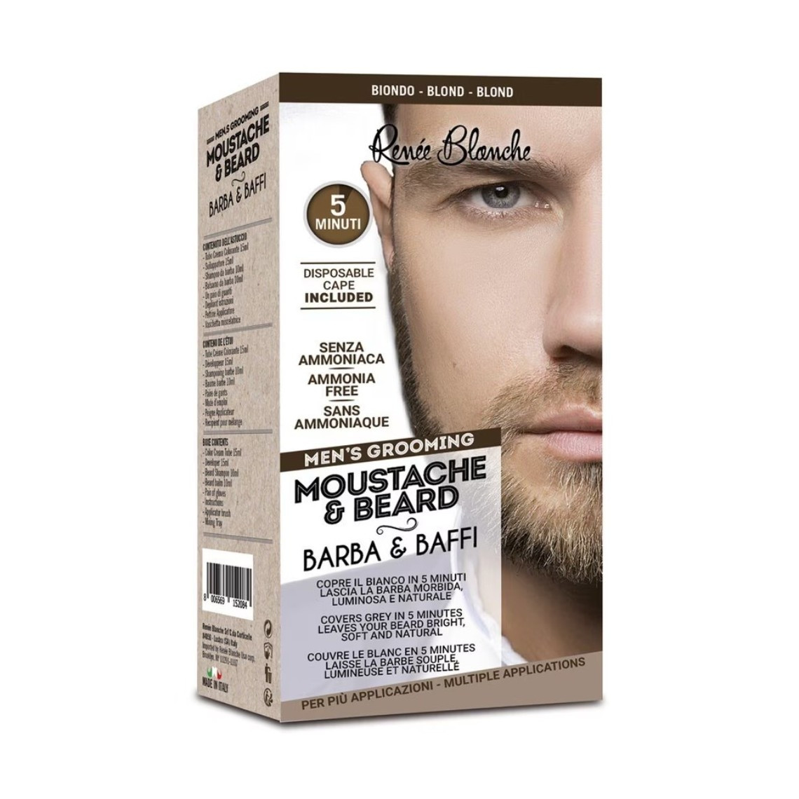 Moustache&Beard Biondo Barba e Baffi