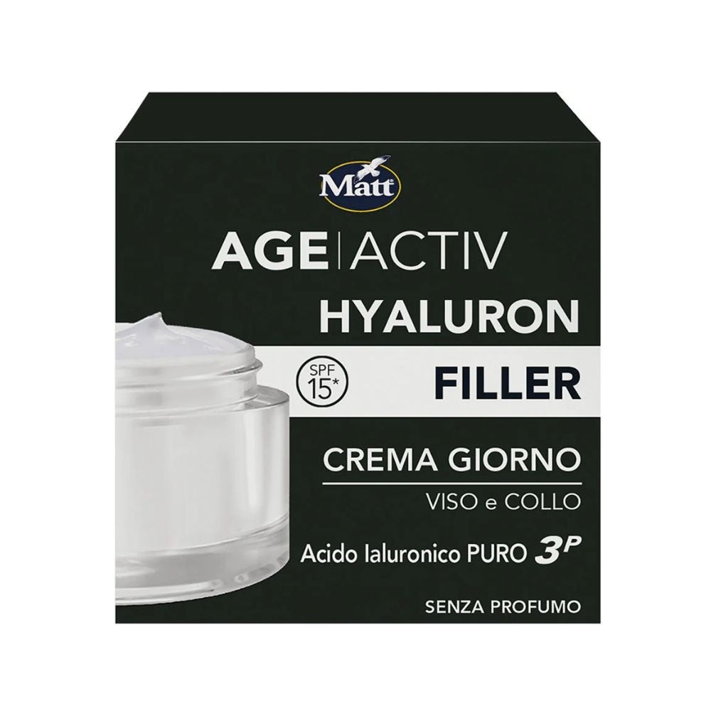 Matt Age Activ - Hyaluron Filler Crema Giorno Viso e Collo, 50ml