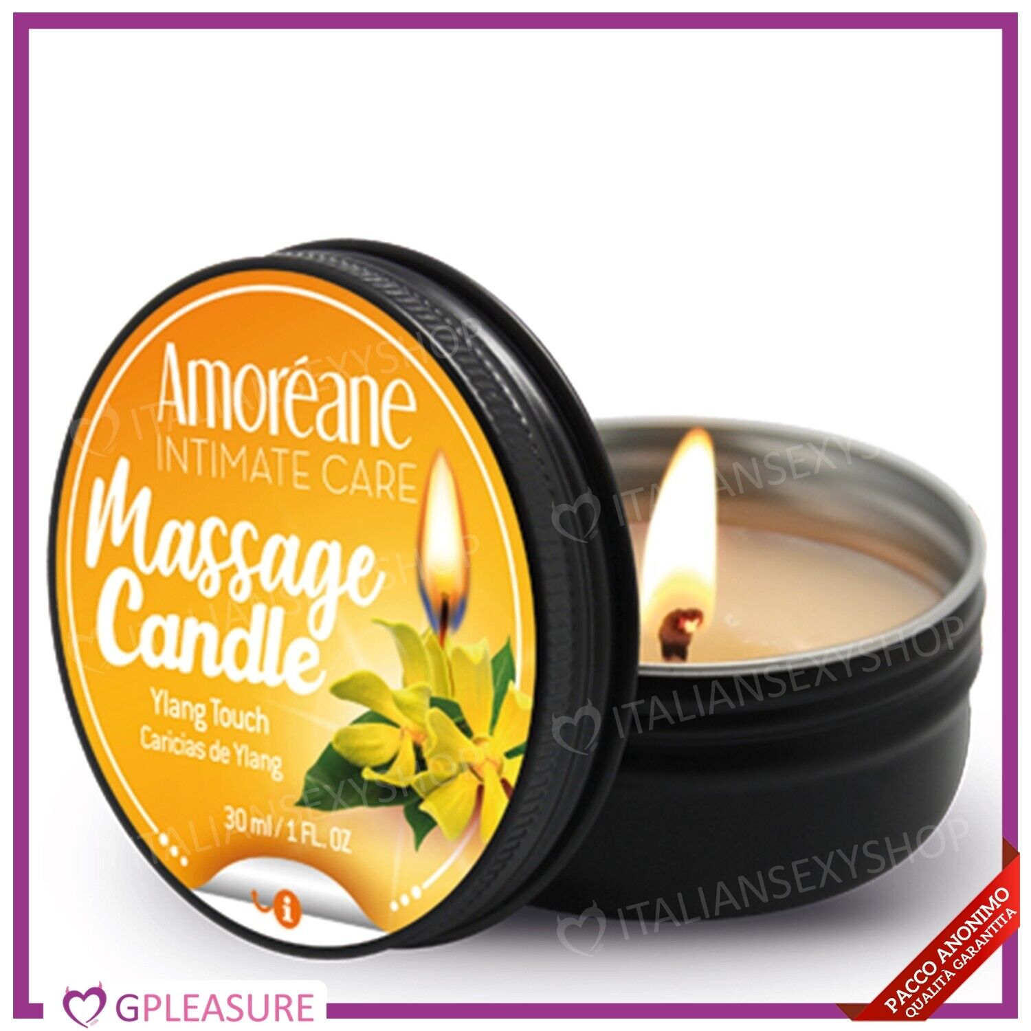 Candela per massaggio erotico intimo Sexy olio Ylang Touch per coppia