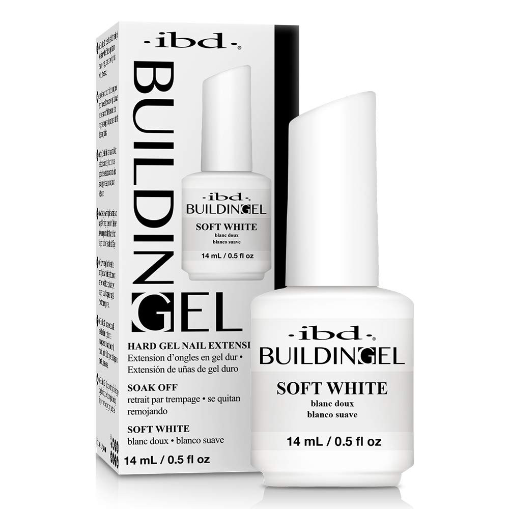 IBD Building Gel Soft White, confezione da 14 ml, made in USA, gel (s1A)