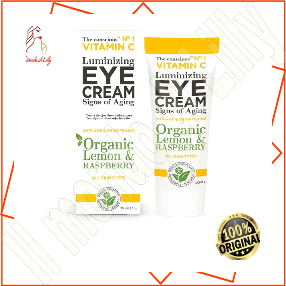 VITAMIN C luminizing eye cream organic lemon and raspberry 30 ml