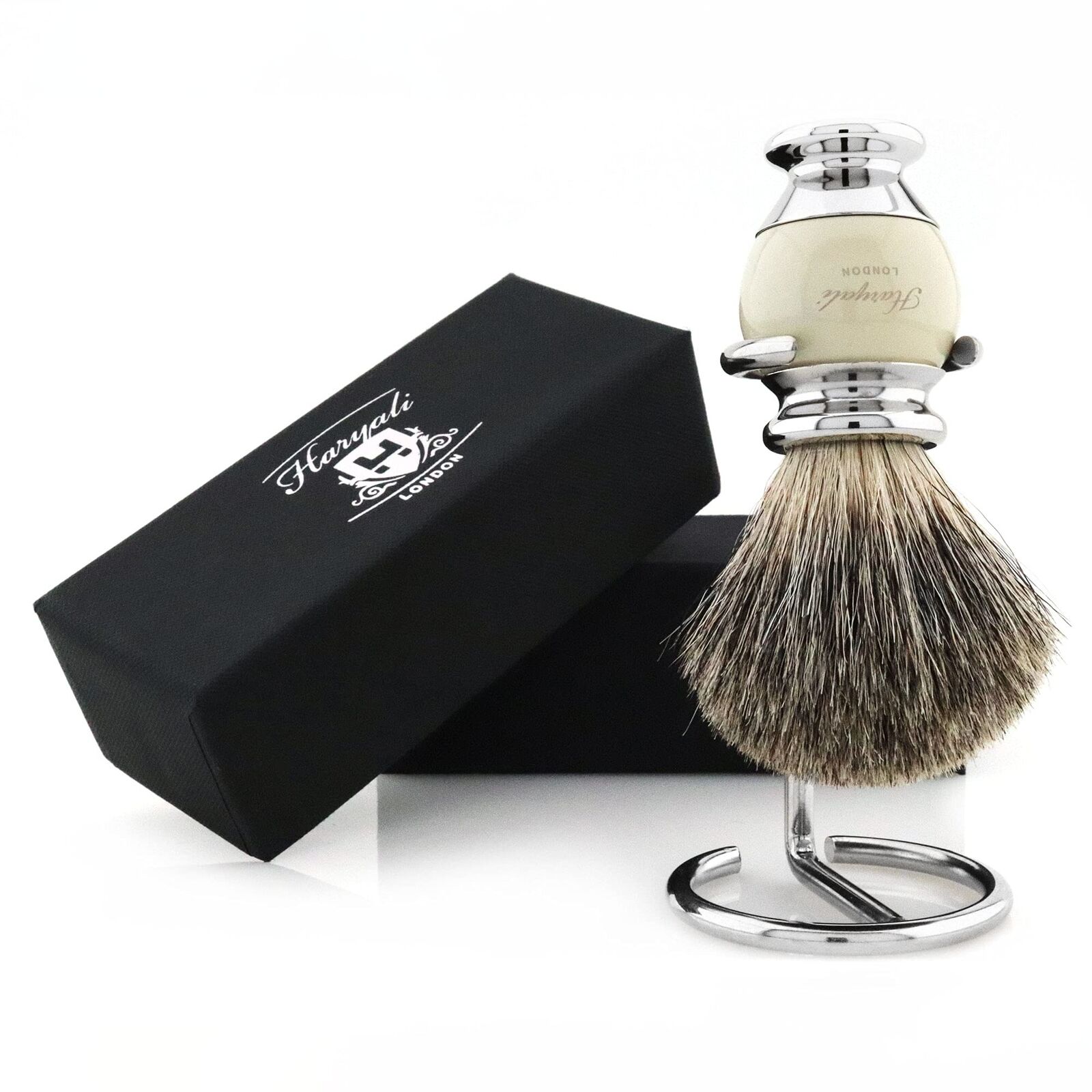 Haryali London Spazzola da barba – Spazzola da barba super Badger – (X9e)