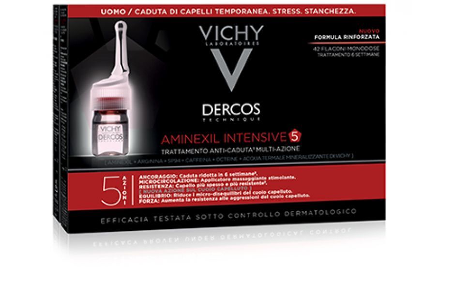 DERCOS AMINEXIL INTENSIVE 5  UOMO -21 FIALE