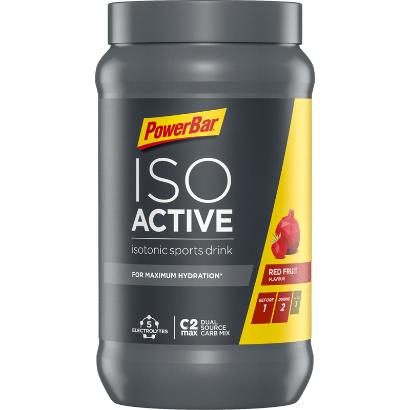 PowerBar Bevanda isotonica in polvere Isoactive, frutti rossi, 600 g