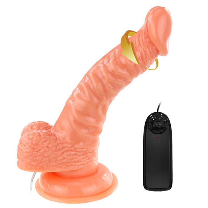 DILDO PENE FALLO REALISTICO MORBIDO ARTIFICIALE ROTANTE 20,5 CM IN TPR SEX TOYS
