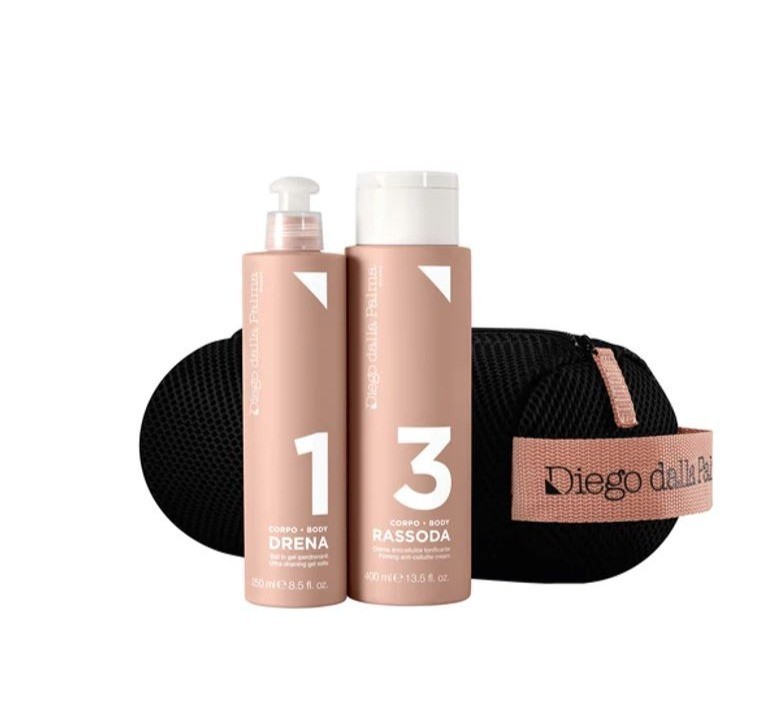 DdP BODY TRAINER KIT: SALI GEL 250 ml+CREMA ANTICELLULITE 400 ml+BEAUTY CASE