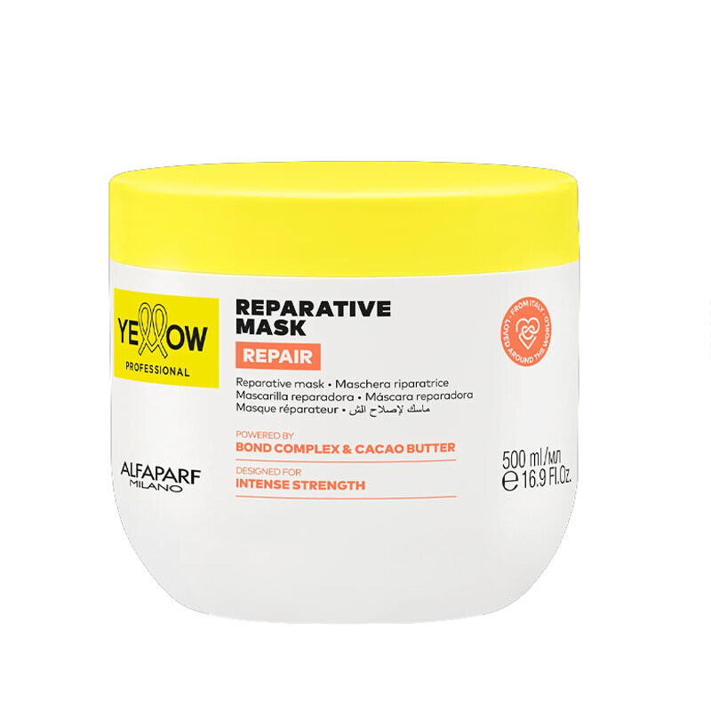 Maschera per capelli danneggiati ALFAPARF Yellow Repair Reparative 500ml