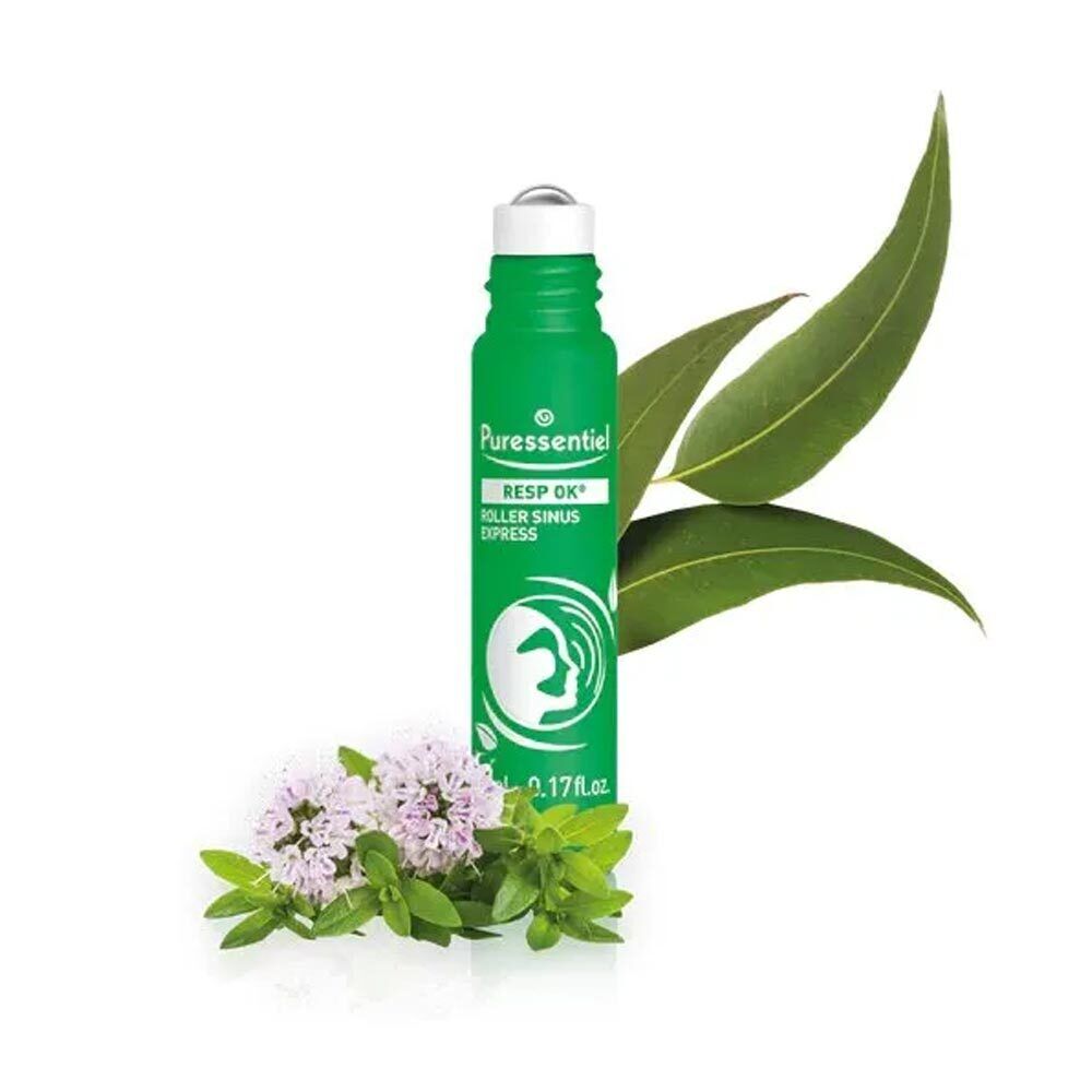 Puressentiel Resp OK - Roller Sinus Express Effetto Fresco e Lenitivo, 5ml