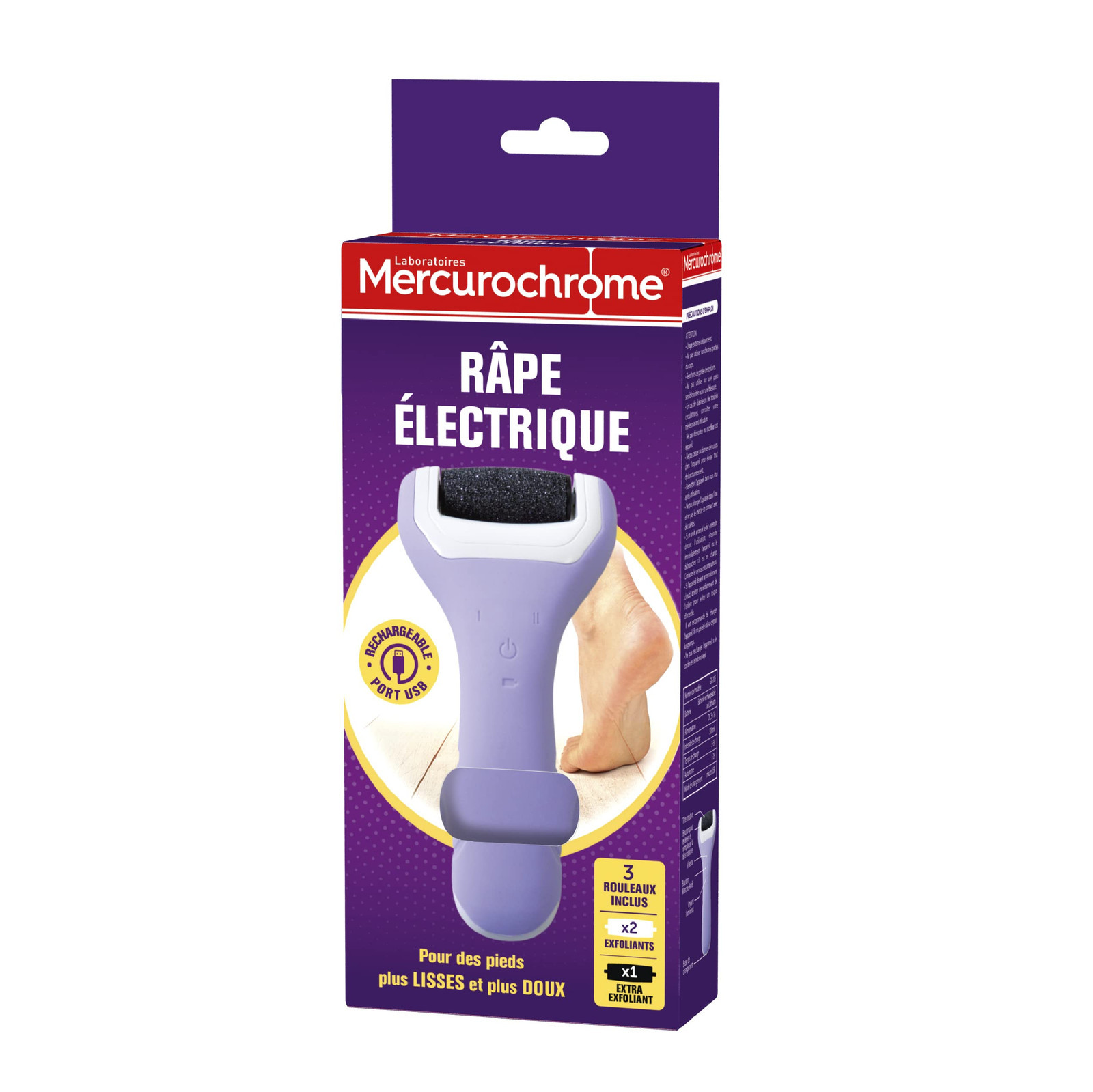 MERCUROCHROME - Grattugia elettrica - 1 grattugia elettrica e 3 rotoli (j6c)