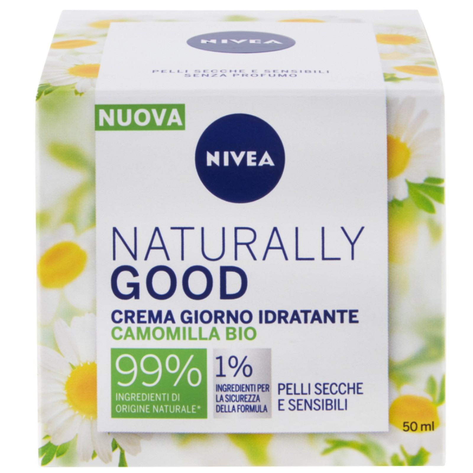 ⬆️ NIVEA NATURALLY crema giorno idratante SECCHE ML. 50  INPROMO