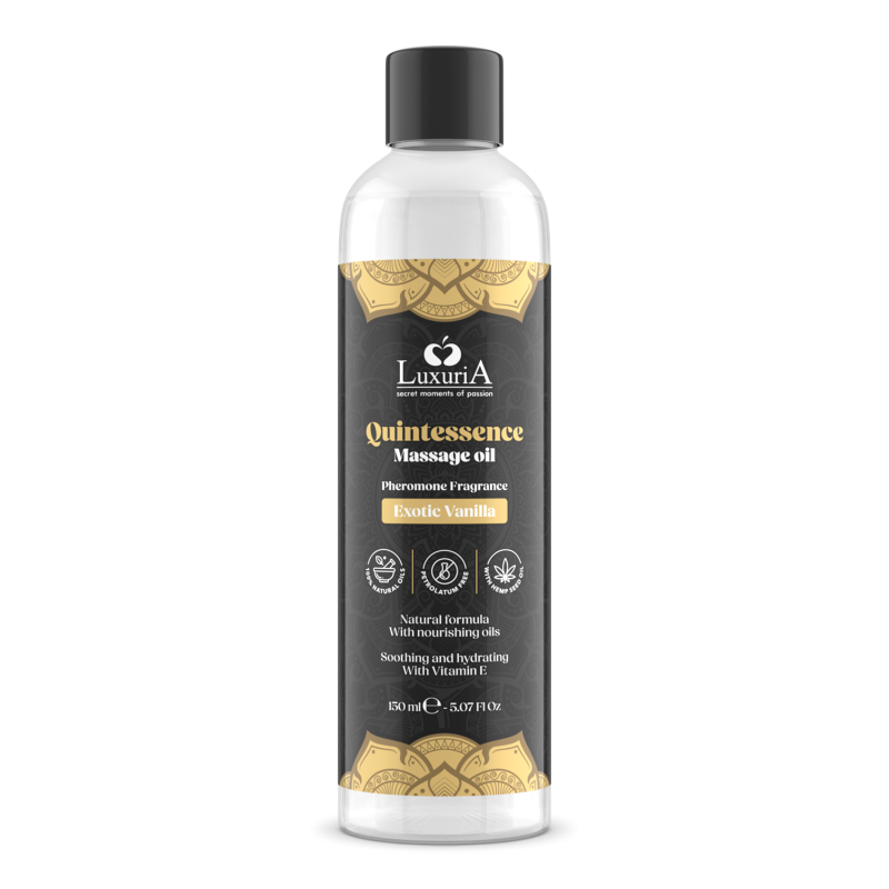 Olio da Massaggio Erotico Afrodisiaco Exotic Vanilla Luxuria 150ml
