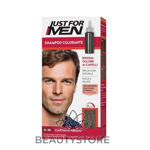 JUST FOR MEN SHAMPOO COLORANTE CASTANO MEDIO