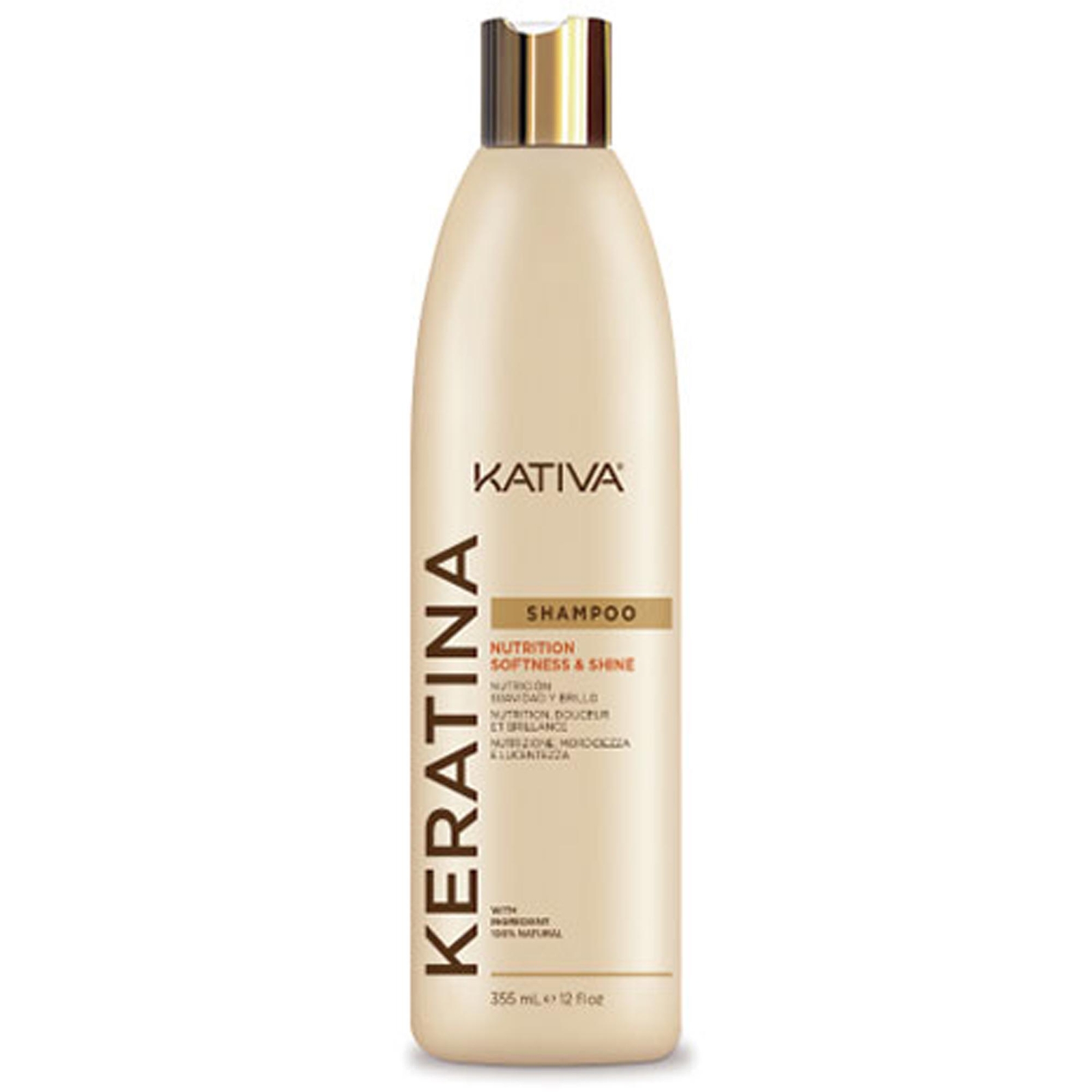 KATIVA KERATINA SHAMPOO NUTRITION SOFTNESS NUTRIENTE E LUCENTE 355ML