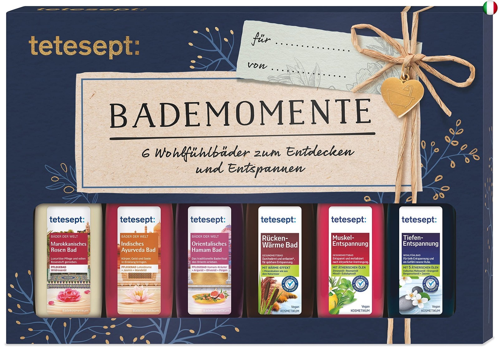 Tetesept bagni Set Regalo Coccole momenti, 1er Pack (6 X 20 ML)