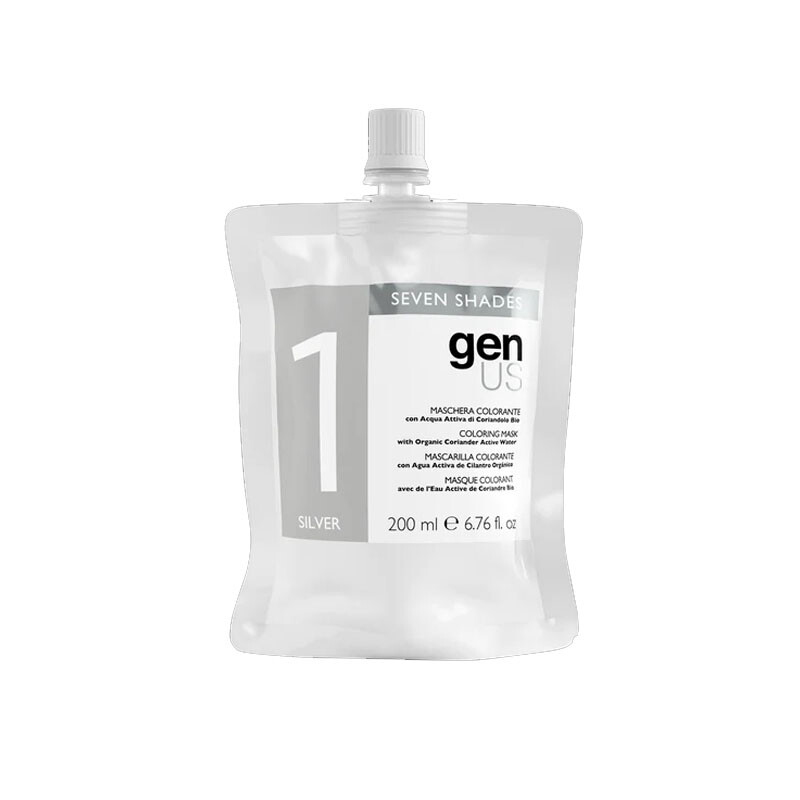 GENUS Seven Shades Maschera Colorante 1 Silver 200ml