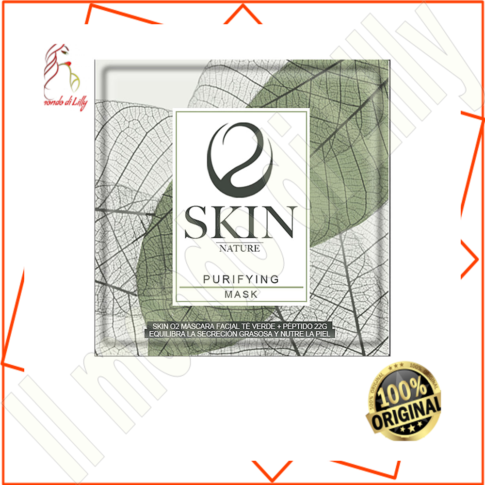 SKIN O2 green tea  peptide facial mask 22 gr