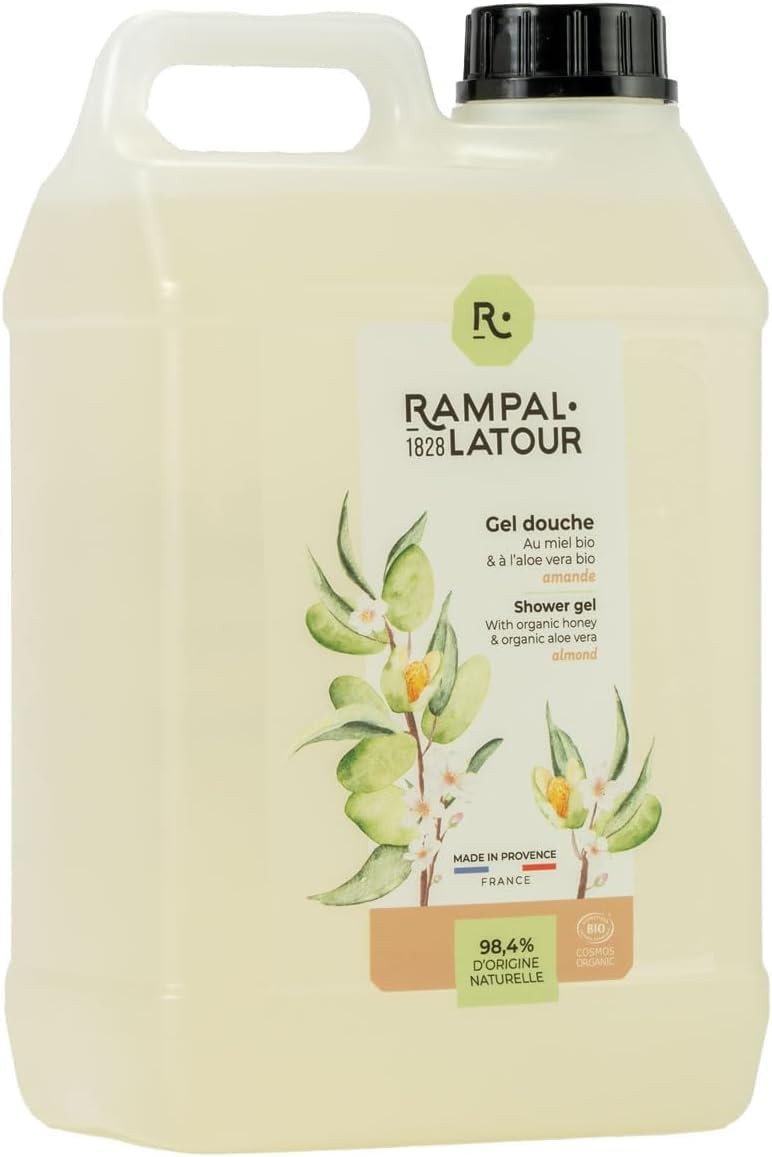 Rampal Latour - Gel doccia certificato bio - Mandorla - Ricarica 3L - (L8H)
