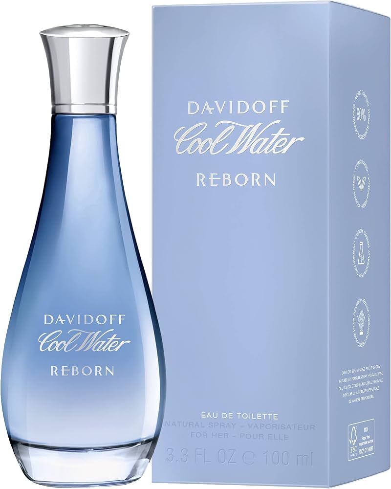 Davidoff Cool Water Woman Reborn Eau De Toilette Spray Profumo Donna EDT 100ml