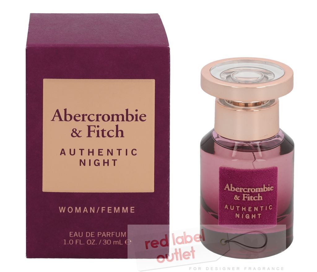 Abercrombie & Fitch Authentic Night Women Eau de Parfum 30ml Spray For Her