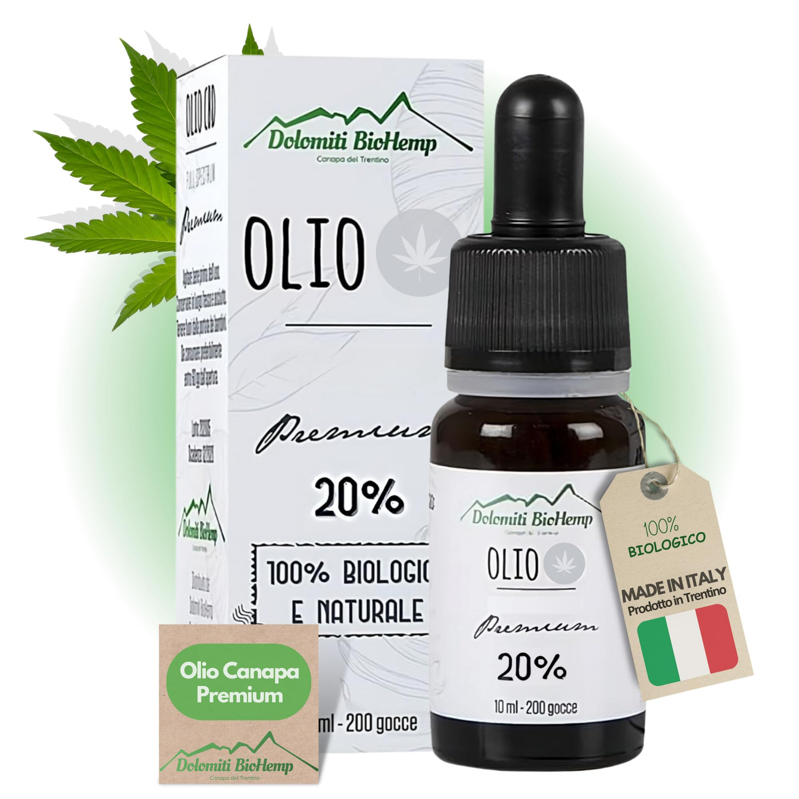 Dolomiti BioHemp Olio di Canapa per Dolori Articolari 20% - Olio Canapa (u7o)