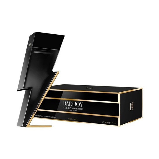 Carolina Herrera Bad Boy Eau De Toilette 150 ml RICARICABILE ⭐️ORIGINALE⭐️