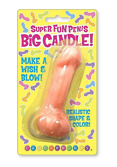 candela divertente Super Fun Big Penis Candle Pink