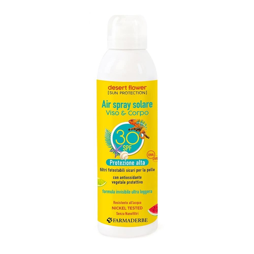 Farmaderbe Desert Flower - Air Spray Solare Viso e Corpo SPF30, 150ml