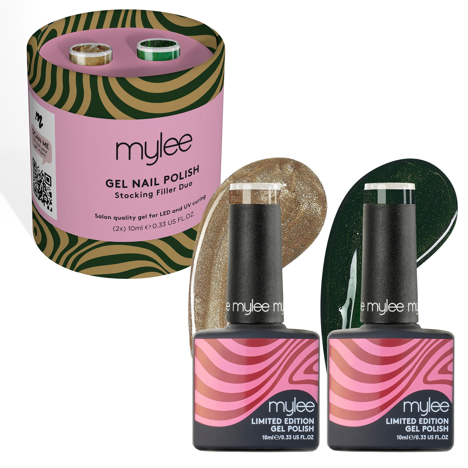 Mylee Set Smalto Gel Semipermanente 2x10ml [Stocking Filler] - Rockin' (I1C)