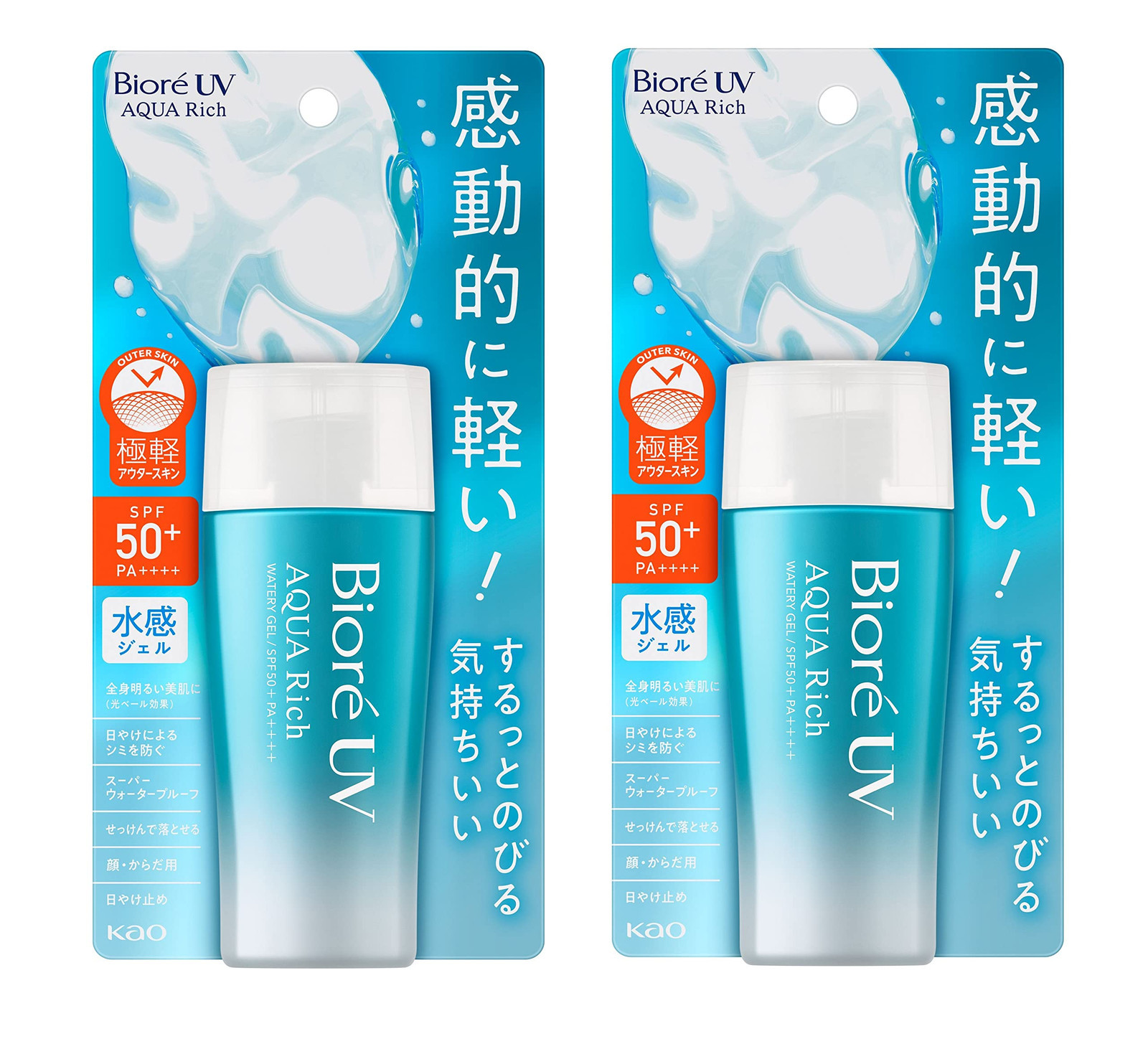Biore UV Aqua Rich Watery Gel Crema di protezione solare SPF50+ PA++++ (k9S)