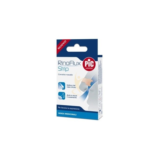 Pic Rinoflux Strip Cerotto Nasale Standard per Favorire la Respirazione 10 Pezzi