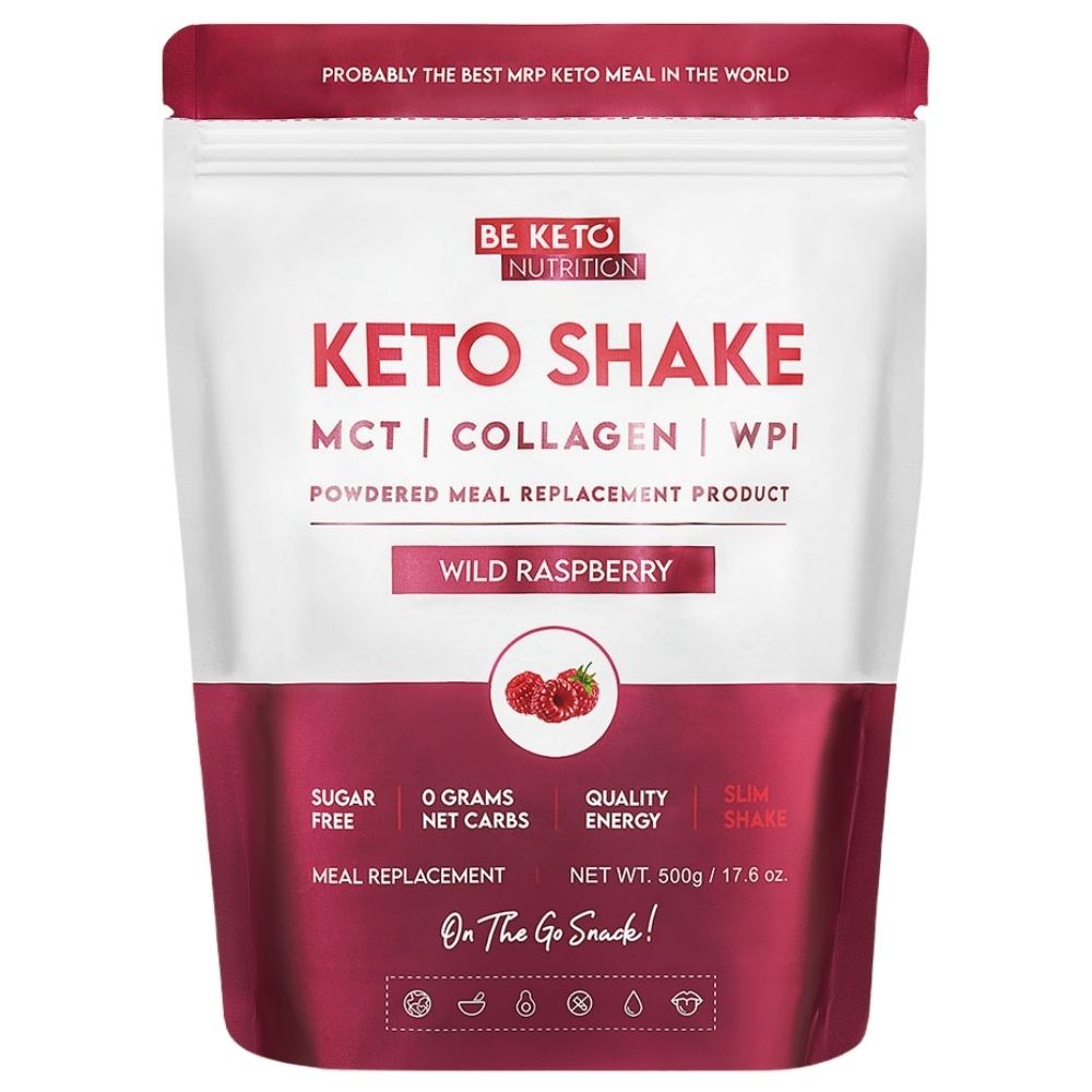 BeKeto Diet Keto Shake Lampone Selvatico, 500 g