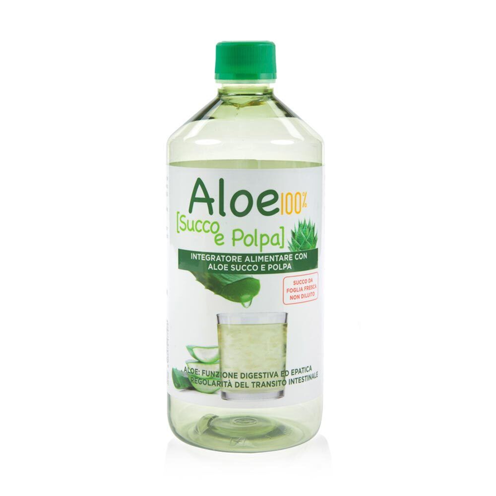 Pharmalife Research Aloe 100% Succo e Polpa Integratore Digestivo, 1 litro