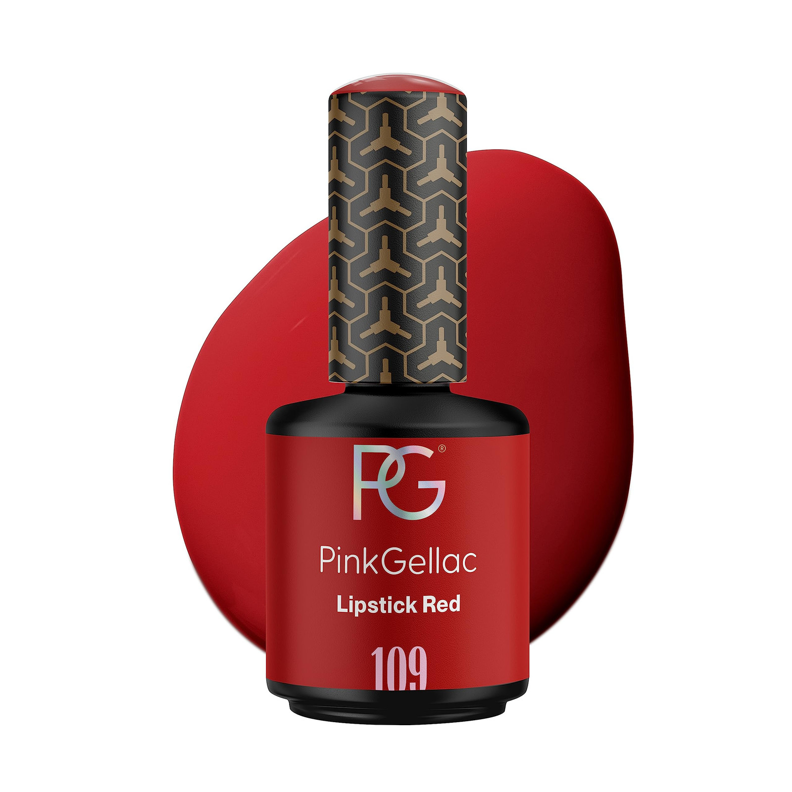 Pink Gellac Classic Red Gel Nail Polish 0.5 oz - Gel Nail Color Lipstick (F5i)