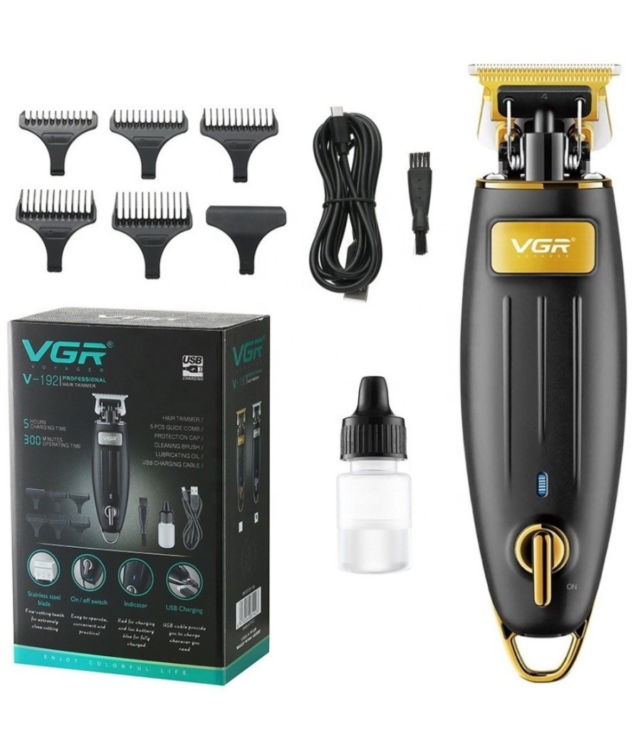 TAGLIA CAPELLI PROFESSIONALE REGOLABARBA A BATTERIA CORDLESS TRIMMER VGR V-192