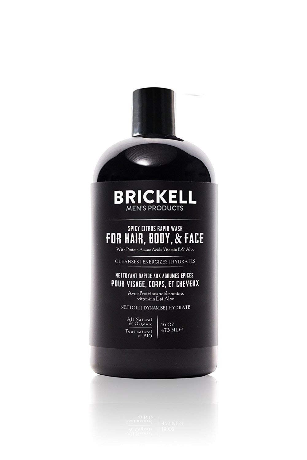 Brickell Men's Products Detergente in Gel 3 in 1 per uomo (473 ml) (q5F)