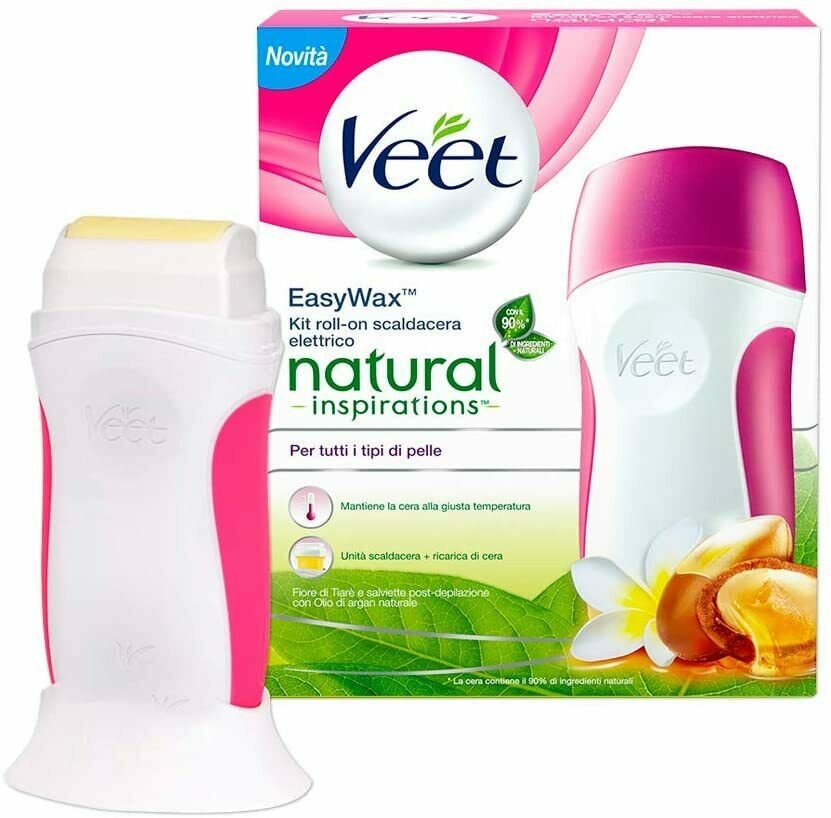 ⬆️ VEET EASY WAX KIT NATURAL TIARE' & ARGAN  INPROMO