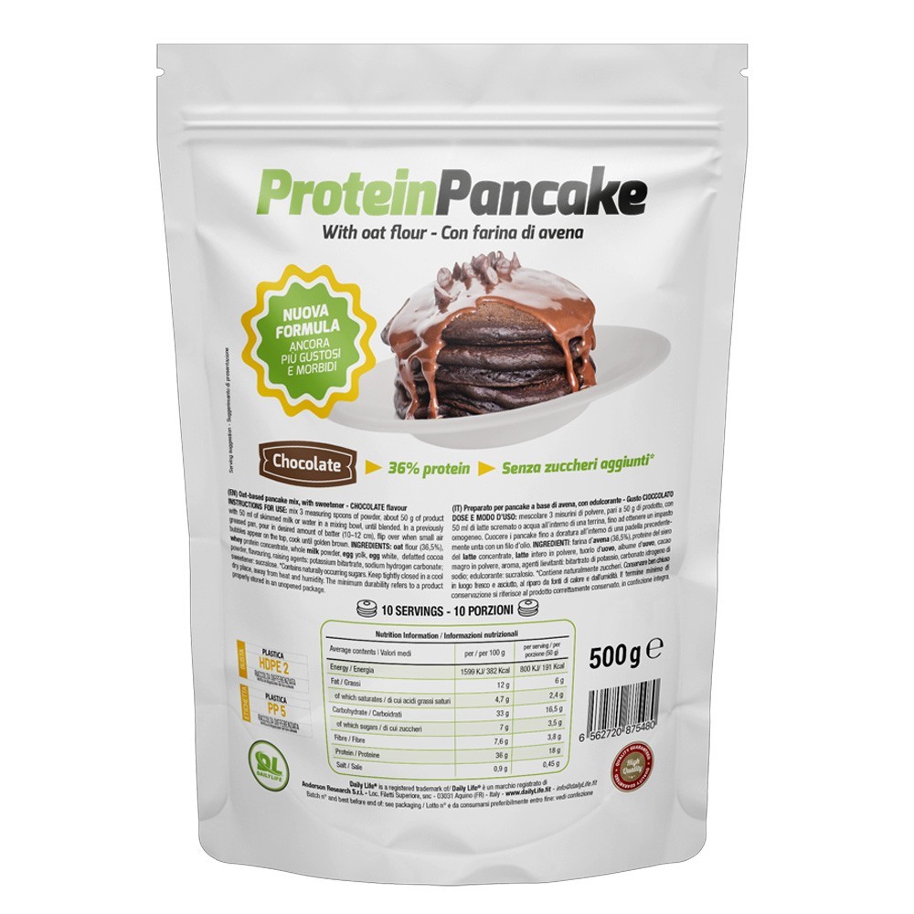 Daily Life - Protein Pancake CHOCOLATE (avena+proteine) - 500g