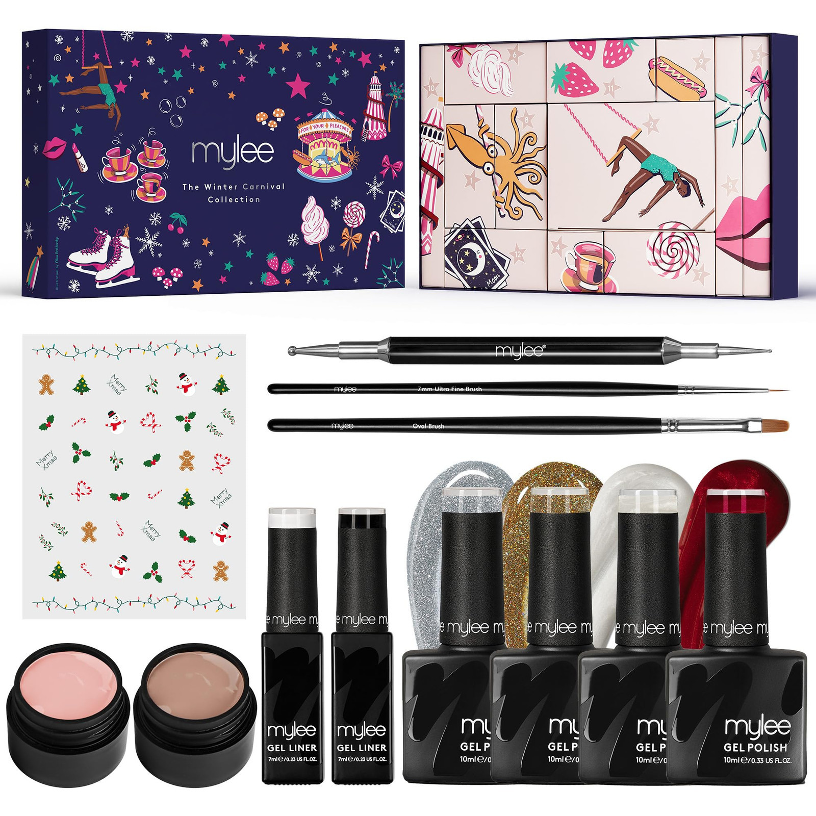 Mylee Winter Carnival Collection, Set Smalti per Unghie Gel (U2z)