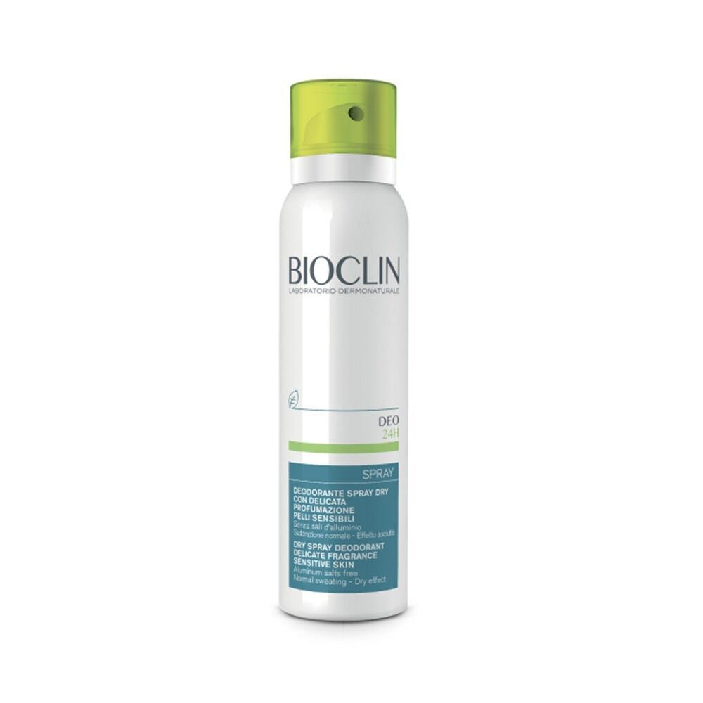 BioClin Deo 24H - Spray Dry Deodorante Sudorazione Normale Formato Viaggio, 50ml