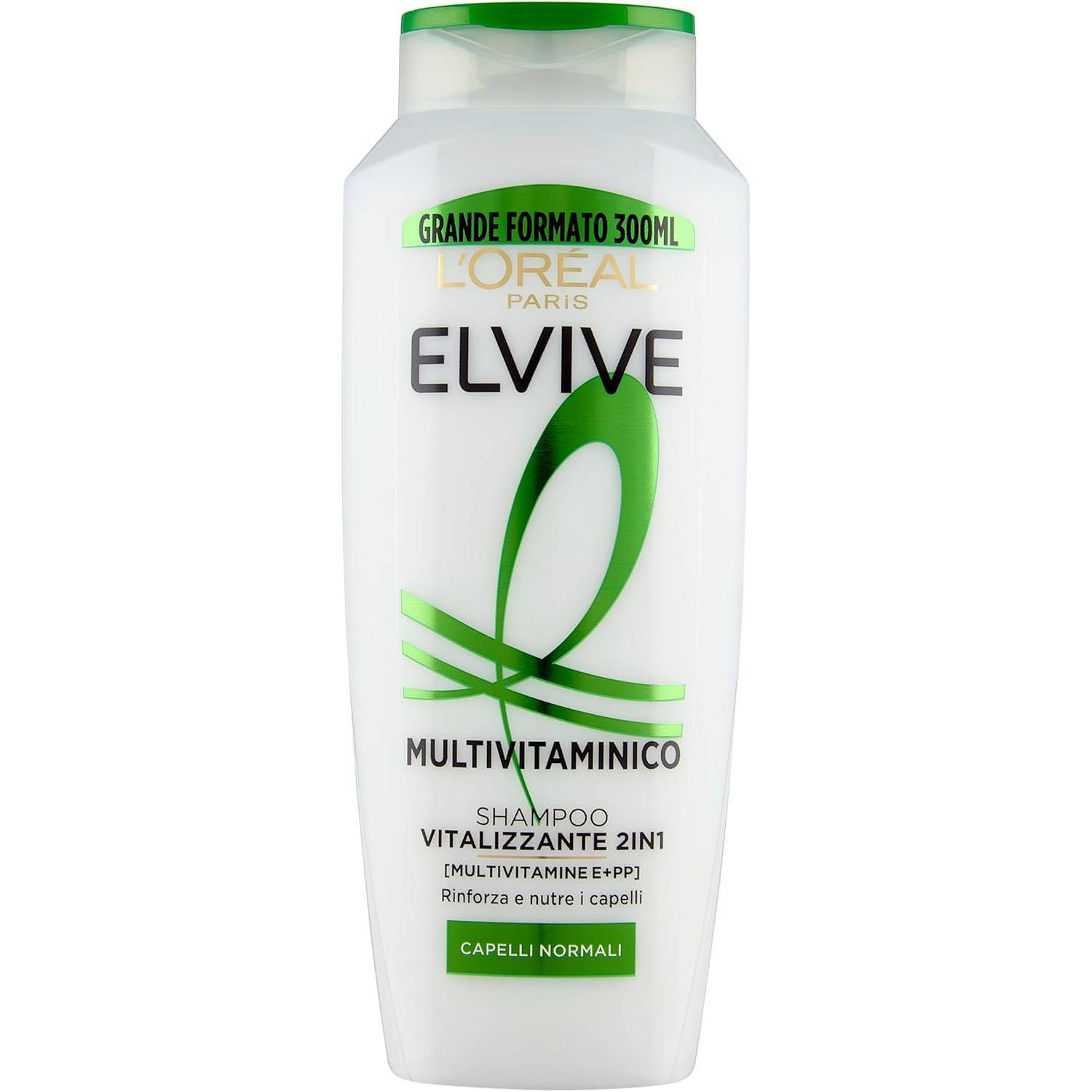L'oreal Elvive Shampoo Multivitaminico Rivitalizzante 2IN1 300 Ml