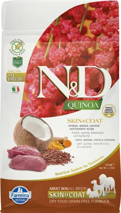 N&D Quinoa Mini Skin&Coat Cervo 800 Gr