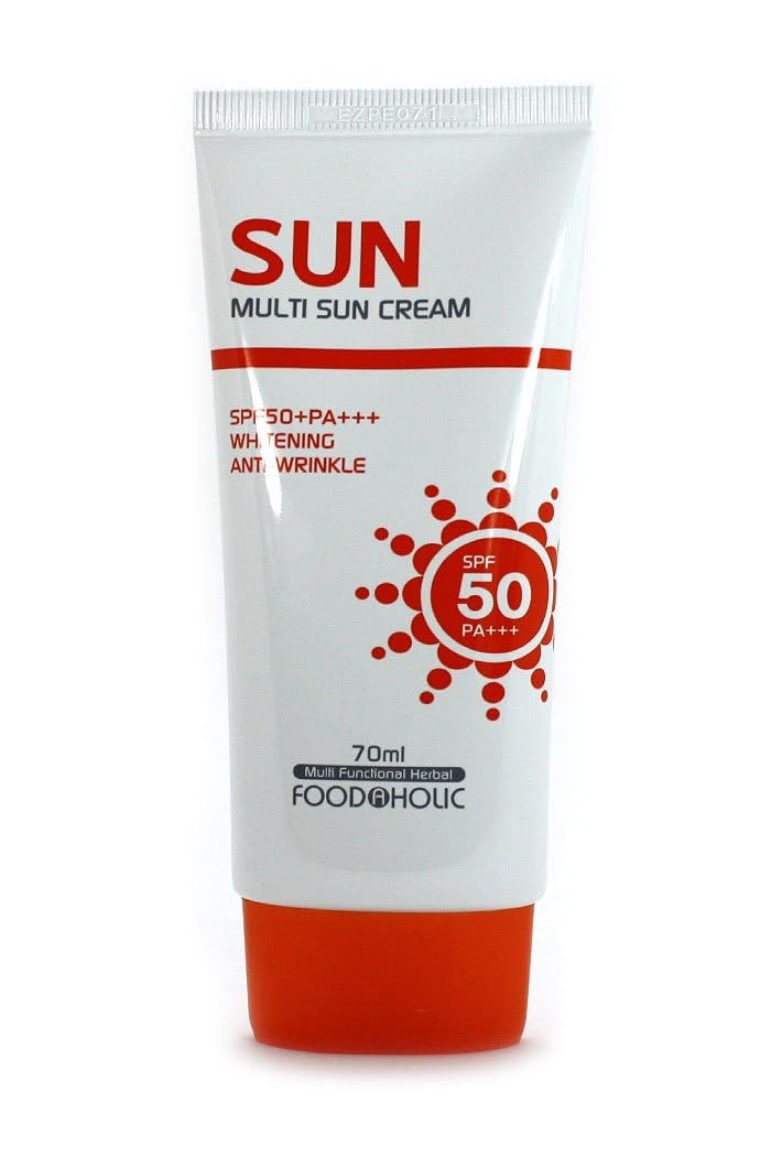 FOODAHOLIC Multi-Sun Cream SPF50+ PA+++ Anti Wrinkle Sun Screen 70 ml (h3U)