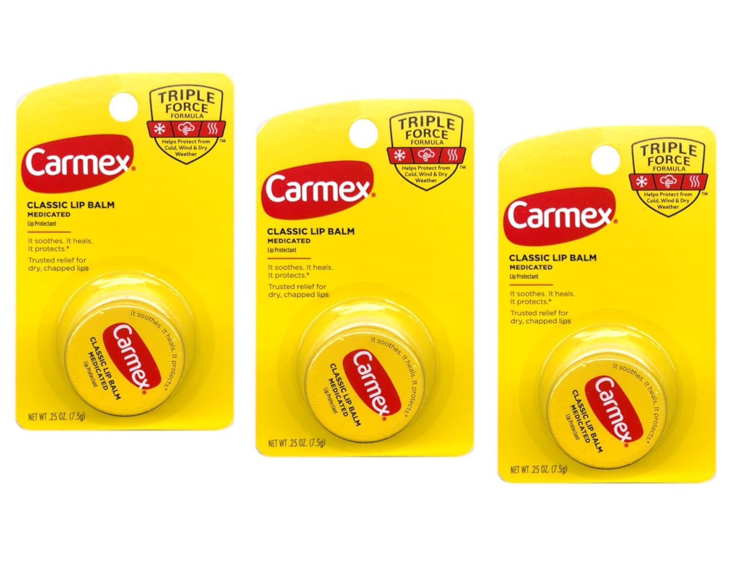CARMA LABORATORIES INC. Carmex Classic Lip Balm medicato, 0,25 once (b7b)