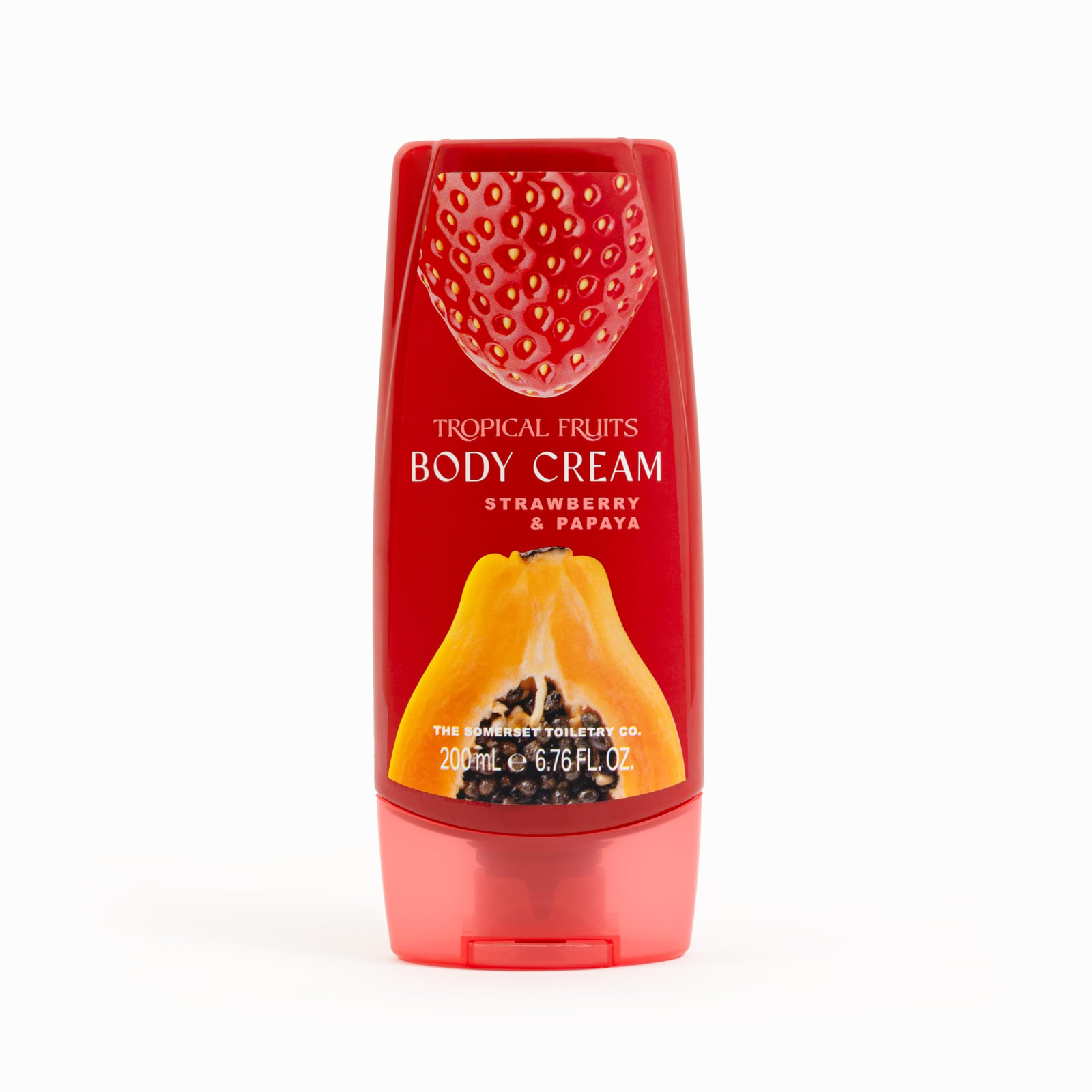 Tropical Fruits Strawberry and Papaya Body Cream 200ml (w0p)
