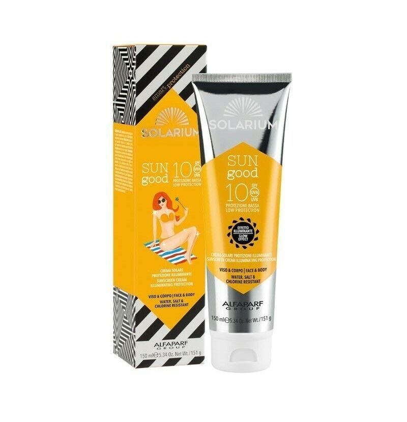 SOLARIUM SUN GOOD VISO & CORPO CREMA PROTETTIVA SPF.10 ILLUMINANTE 150ml.