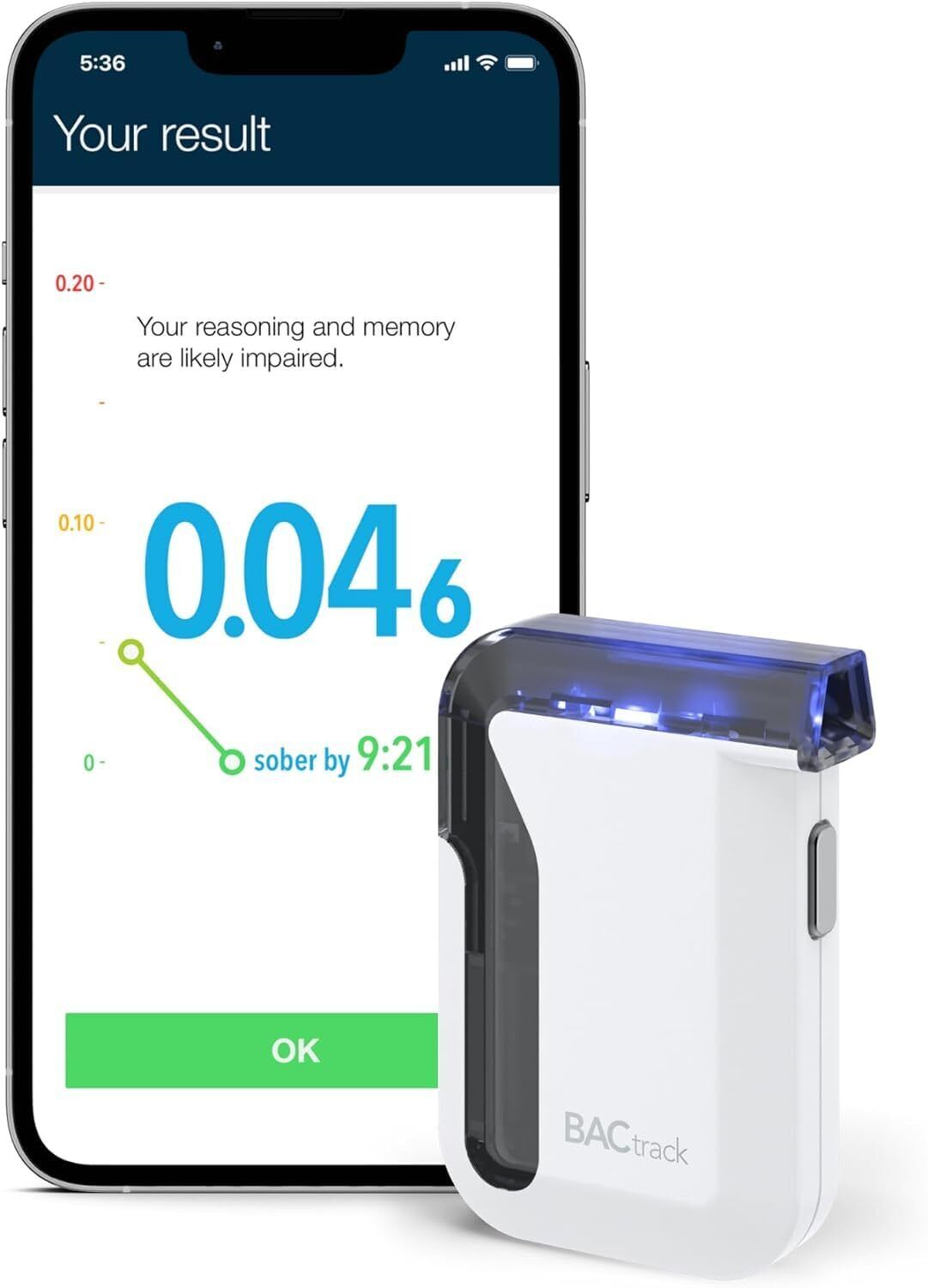 BACtrack Etilometro Mobile, Precisione di Livello Professionale, (m7Y)