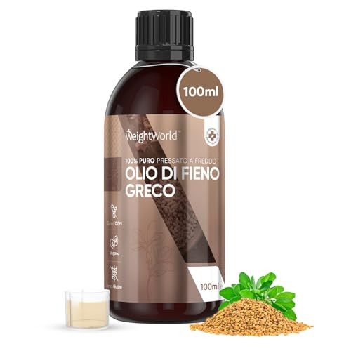Olio di Fieno Greco 100ml Vegano e Pressato a Freddo, Seno, Capelli, (W9j)