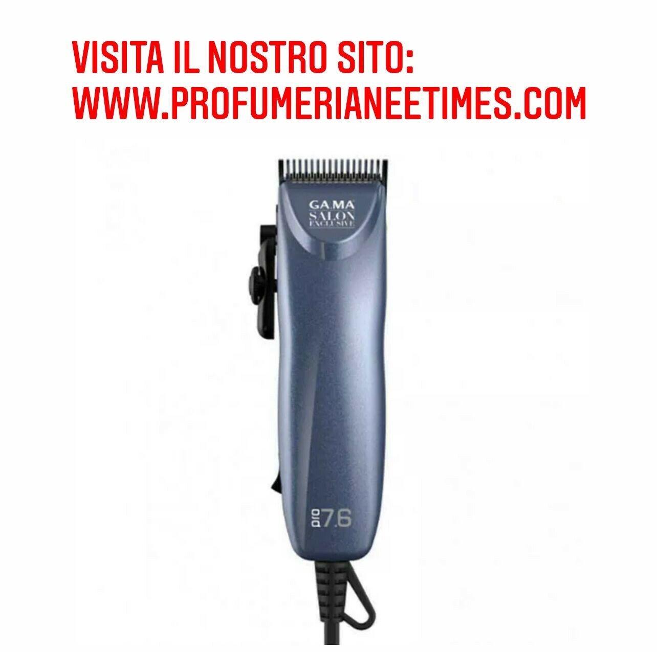 TAGLIACAPELLI GAMA PRO 7.6 TOSATRICE HAIR CLIPPER PROFESSIONALE COMPLETA DI ALZI